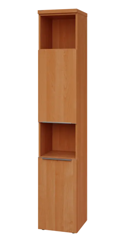 SIN 6 - 42DN2 kancelářská skříň, 2-dveřová/nika, levá, 2170x400x400, olše jantar